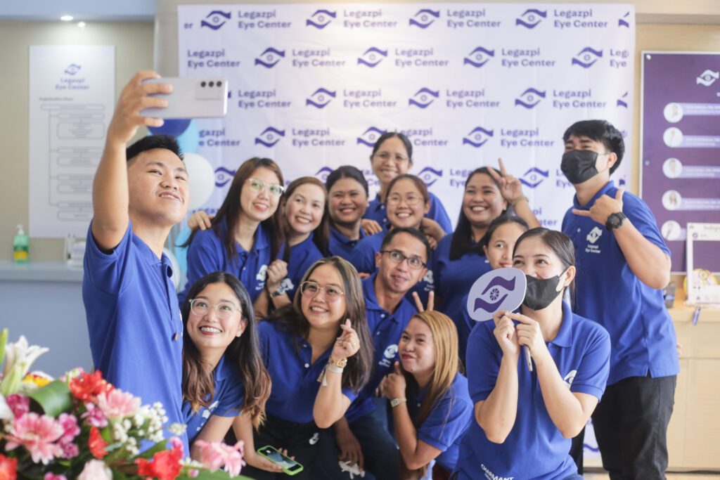 Bicolano community celebrating the opening of Legazpi Eye Center's Naga City branch